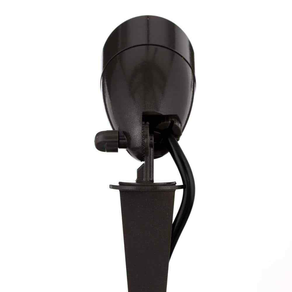 Commercial Electric Bronze Line Voltage LED Spike Light w/ Adjustable lamp head