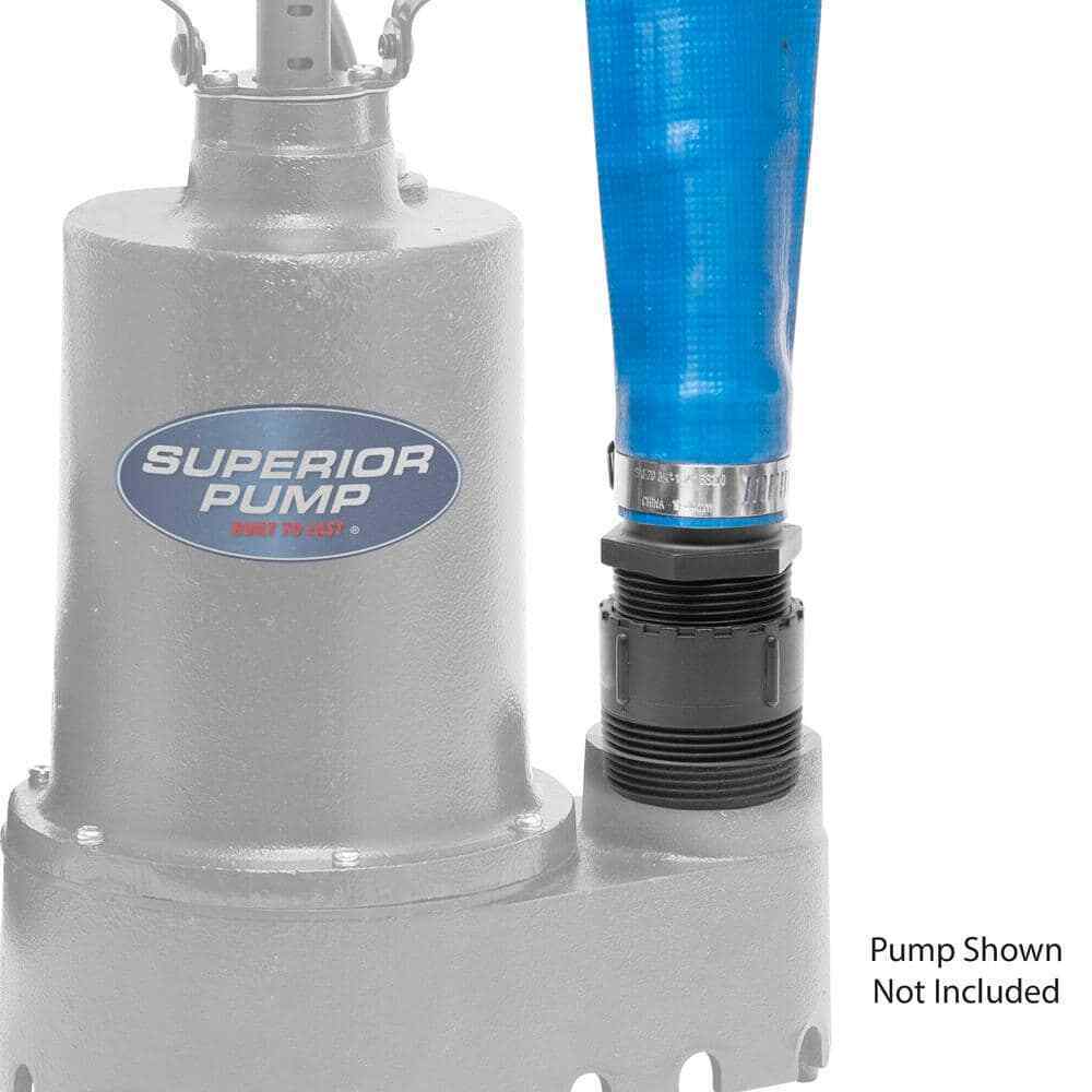 Superior Pump 1-1/2 in. x 25 ft. Lay-Flat Discharge Hose Kit 99621