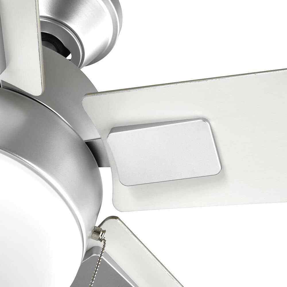Hampton Bay 52 in. Corwin Indoor/Outdoor Silver LED Ceiling Fan with Light Kit