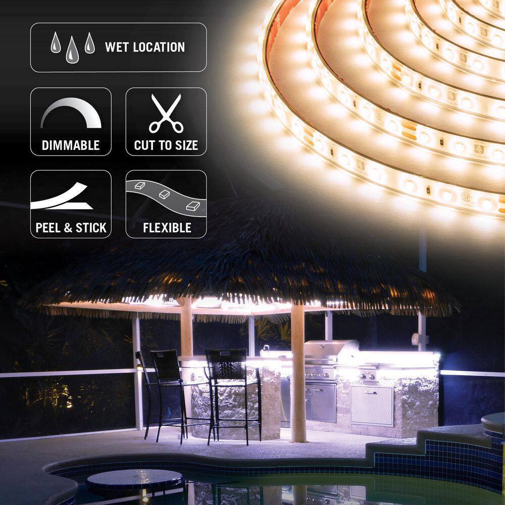 Armacost Lighting RibbonFlex Pro Warm White 2700K 24-Volt Outdoor Tape Light
