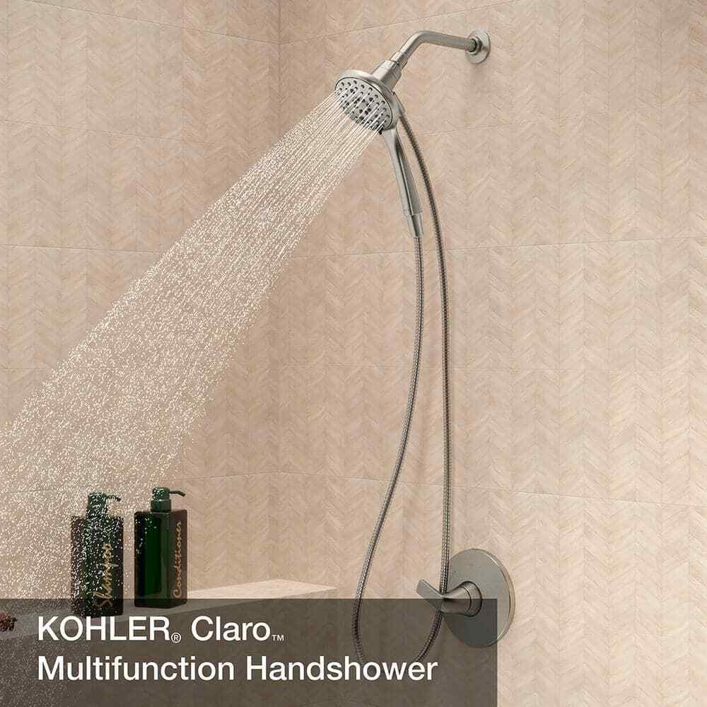 KOHLER Claro 3-Spray Wall Mount Handheld Shower Head 1.75 GPM