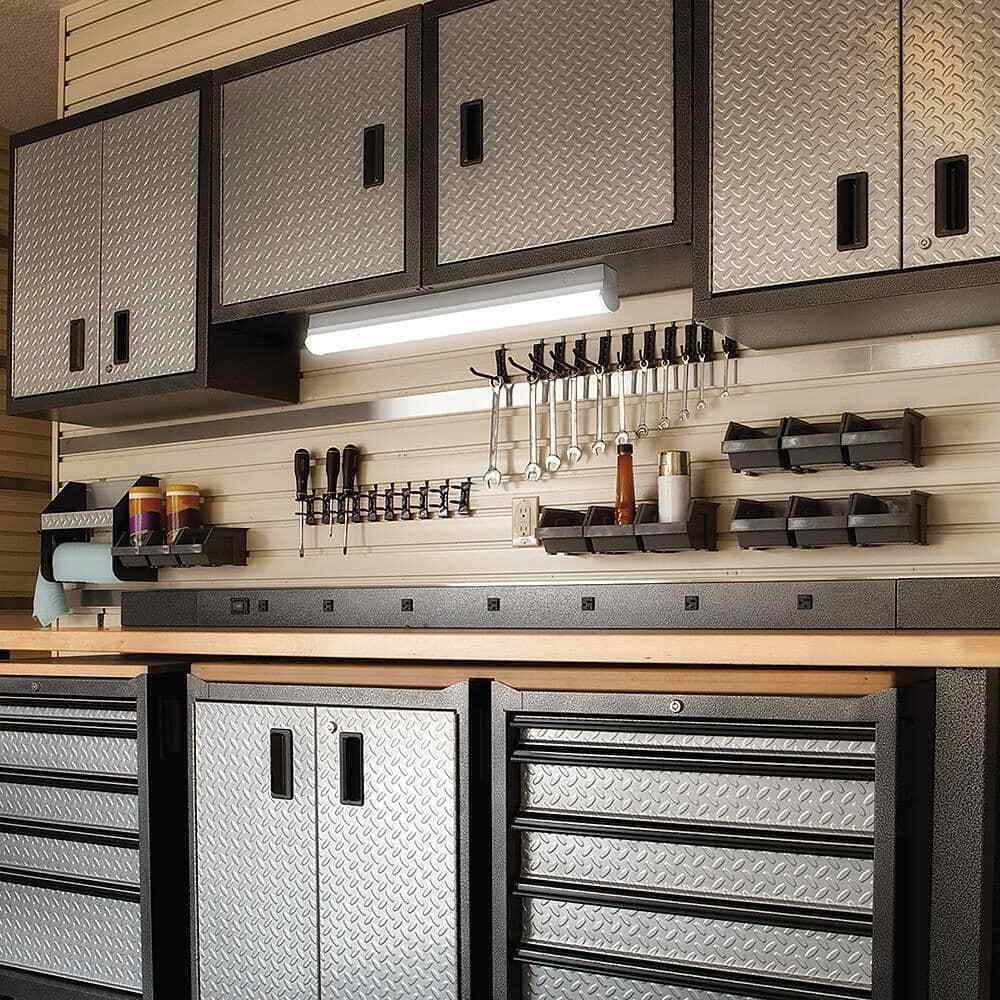 Commercial Electric 2 ft LED Garage Workshop Ceiling Strip Light Fixture