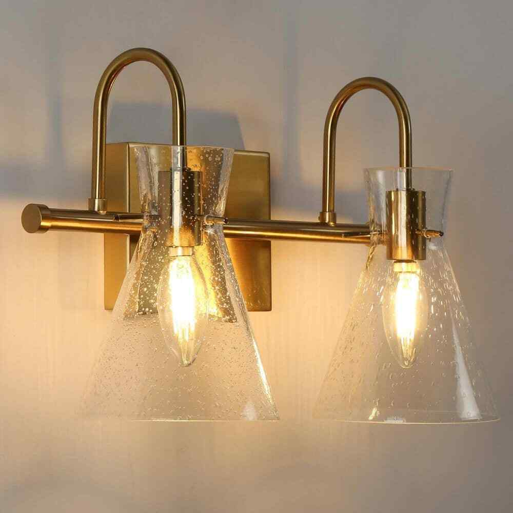 Uolfin Modern Gold Bathroom Vanity Light