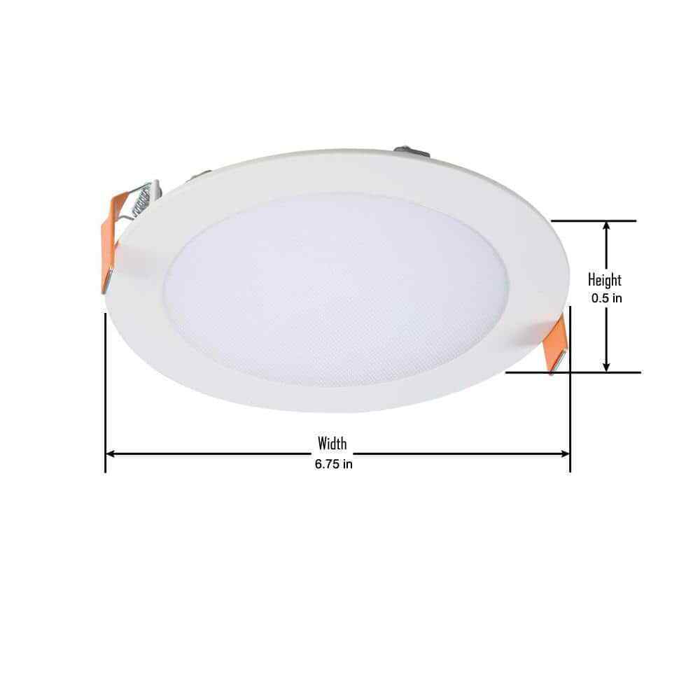 Halo HLBSL 6 in. New Construction or Remodel Canless Recessed LED Kit 5-Pack