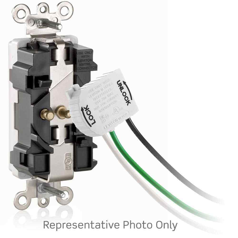 Leviton 20 Amp LevLok Modular Wiring Device SmartlockPro Industrial Grade Outlet