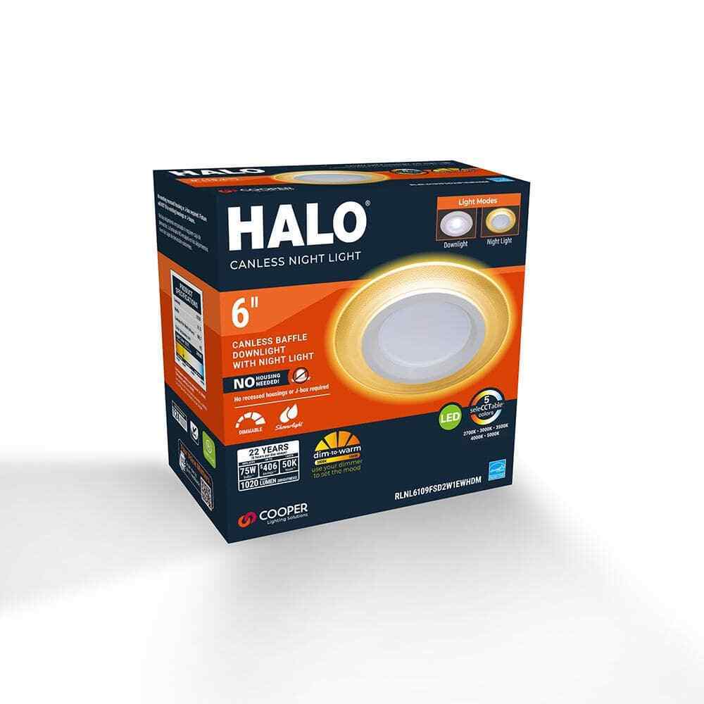 HALO 6 in. RL Night Light 1000-Lumens Selectable CCT D2W DM