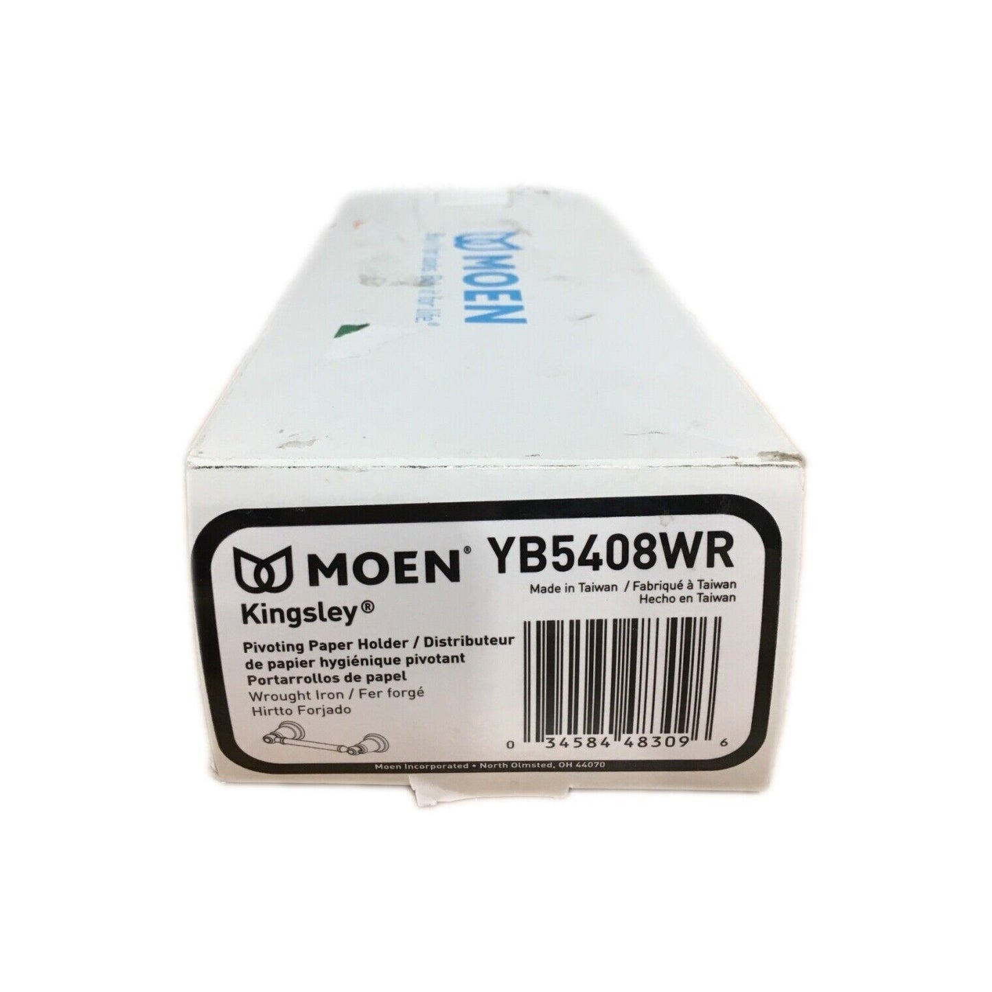 MOEN Kingsley Pivoting Double Post Toilet Paper Holder in Wrought Iron YB5408WR