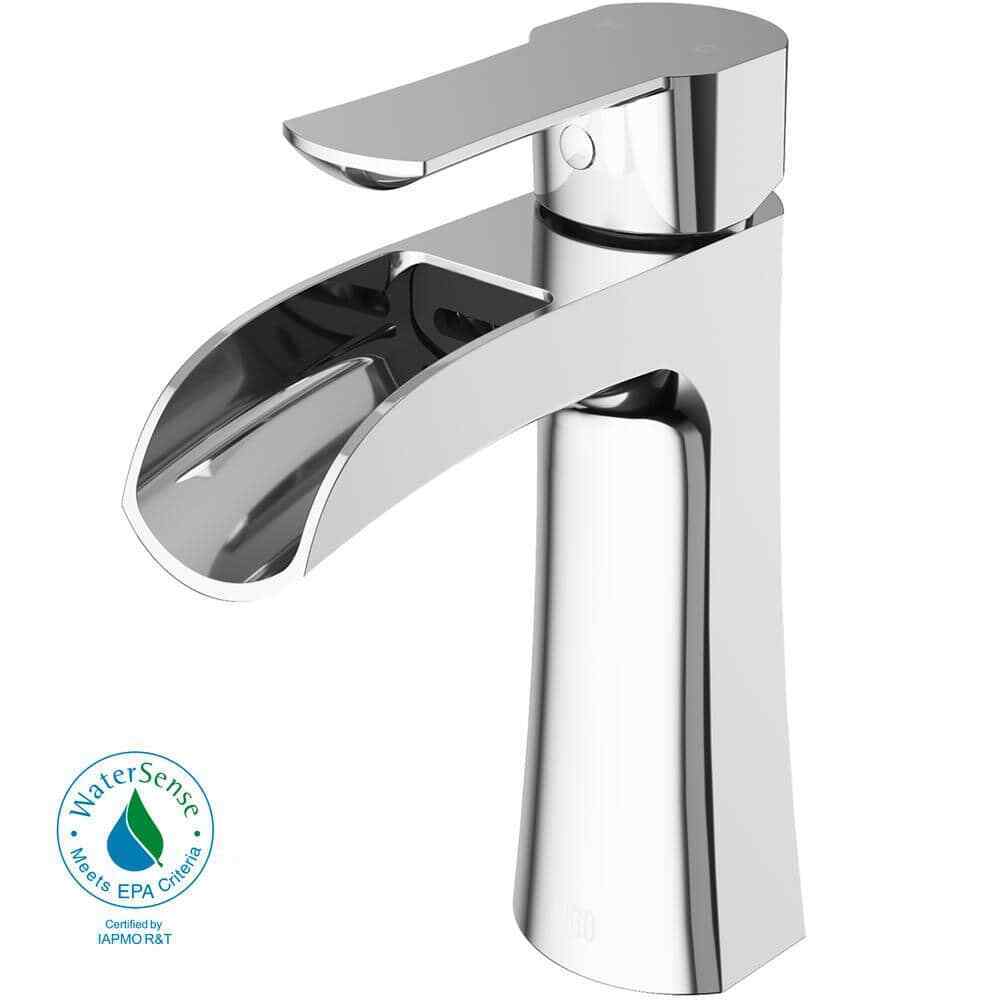 VIGO Paloma Single Handle Single-Hole Bathroom Faucet in Chrome VG01041CH