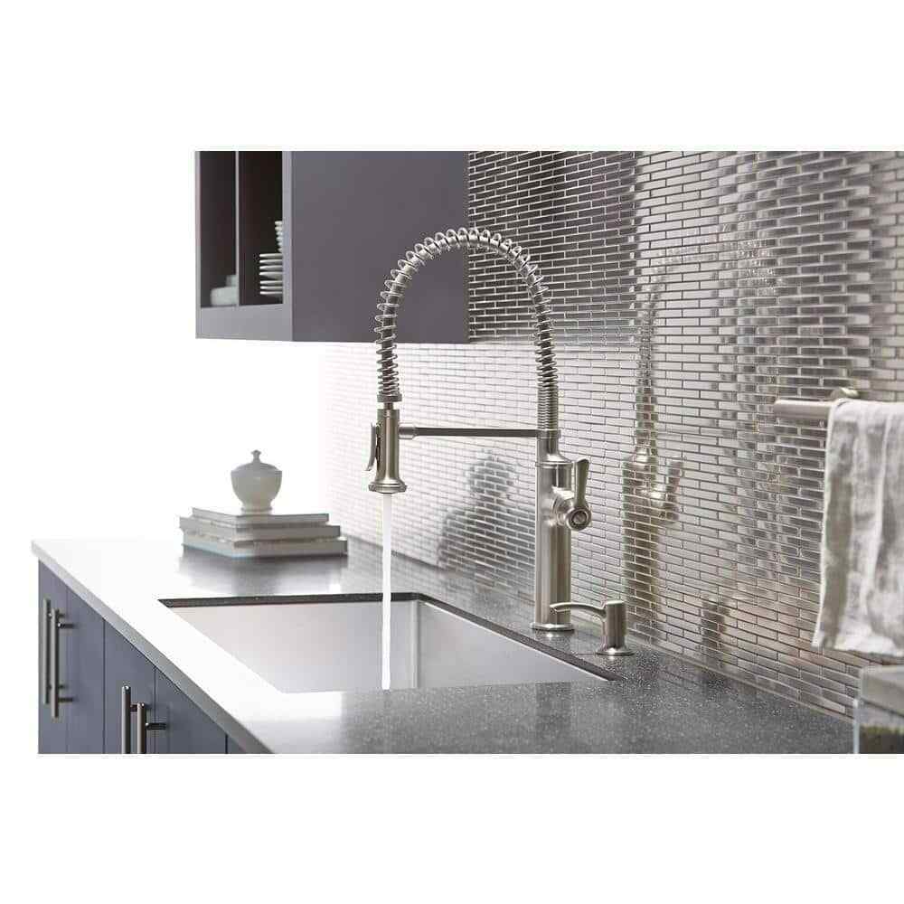 KOHLER Sous Pro-Style Single Handle Pull Down Sprayer Kitchen Faucet