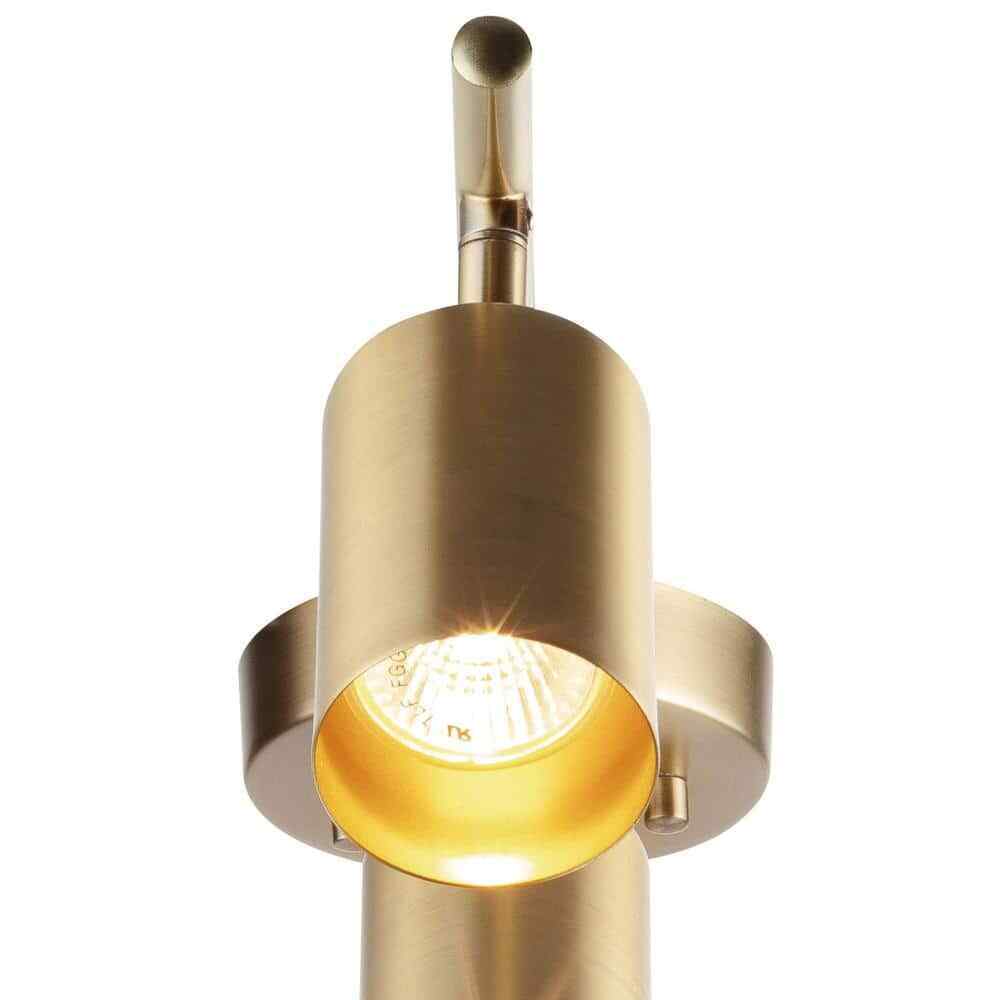 Globe Electric Pratt 30 in. 4-Light Matte Brass Track Lighting 59822