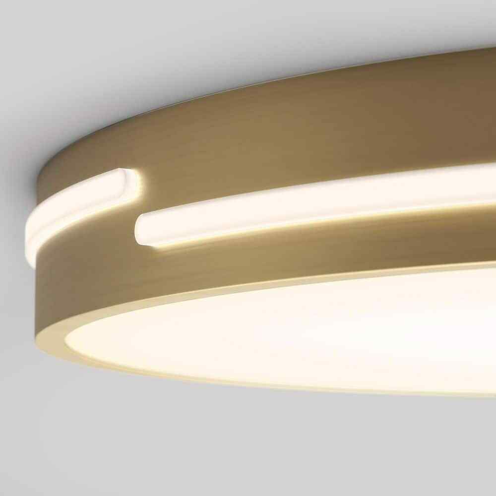 Artika Delray Modern Gold LED 5 CCT Flush Mount Ceiling Light Fixture