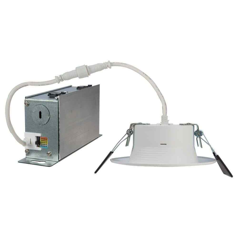 Halo RL 4 in. Color Selectable 2700K to 5000K Remodel Canless Recessed LED Kit