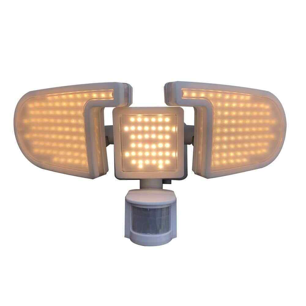 NATURE POWER White������Solar Motion Activated Integrated LED������Security������Flood������Light