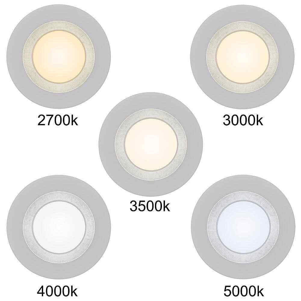 Commercial Electric 6 in. 30 Lighting Options LED Recessed Light Trim Kitchen