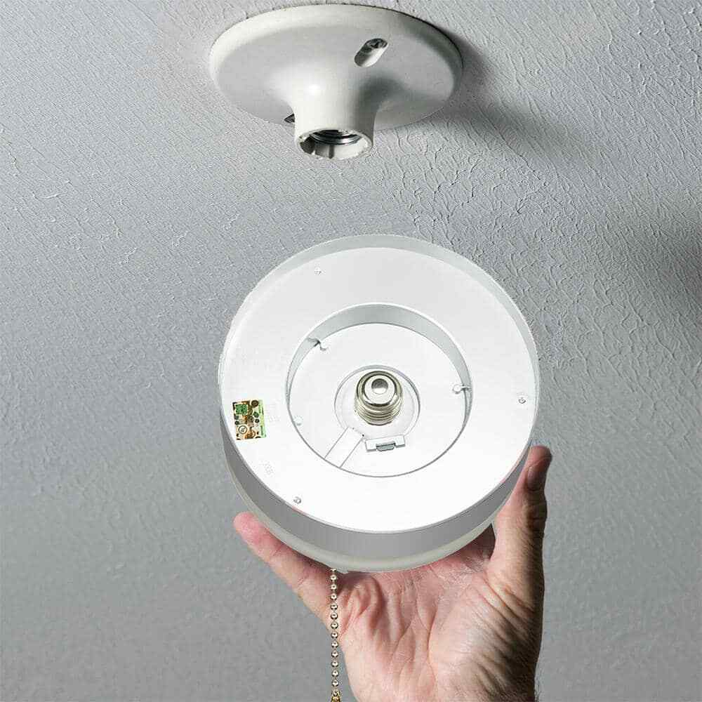 Commercial Electric Spin Light 7 in. Closet Light LED Flush Mount Ceiling Light