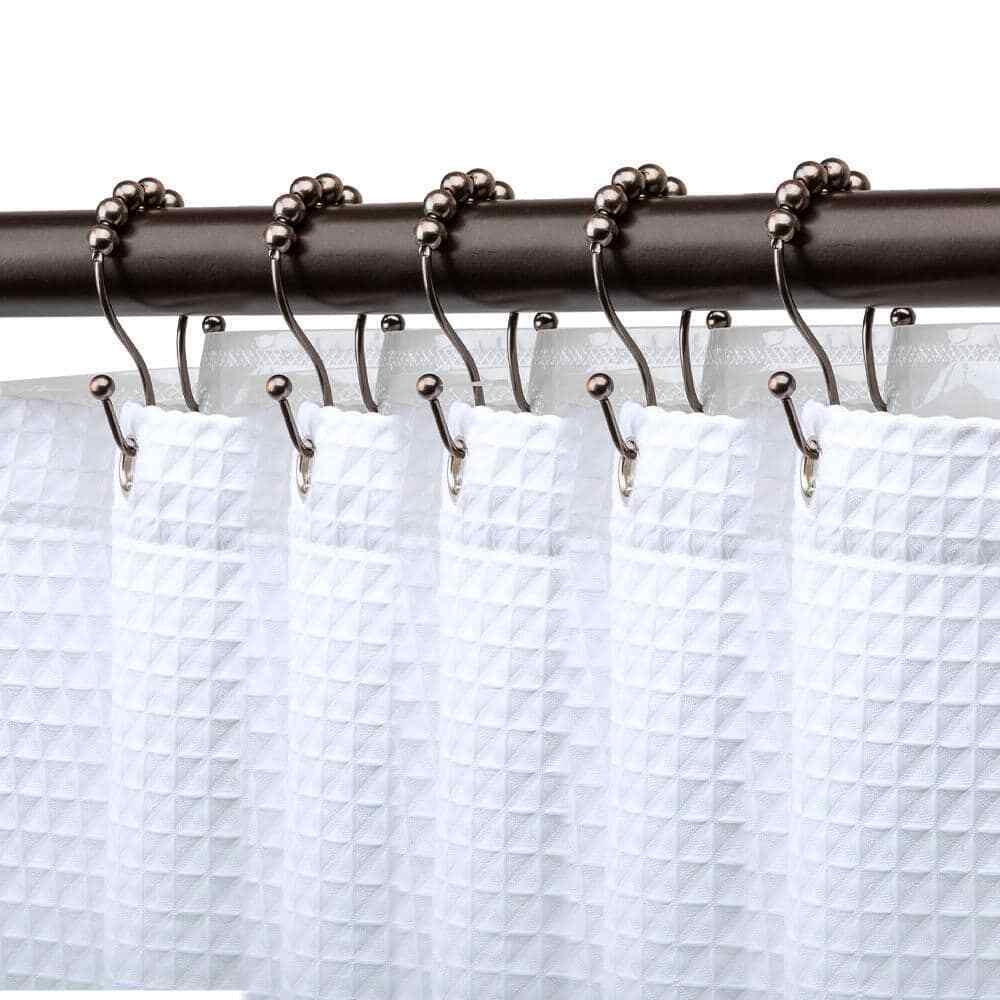 Utopia Alley Roller Ball Shower Curtain Rings Bathroom Stainless Rubbed Bronze