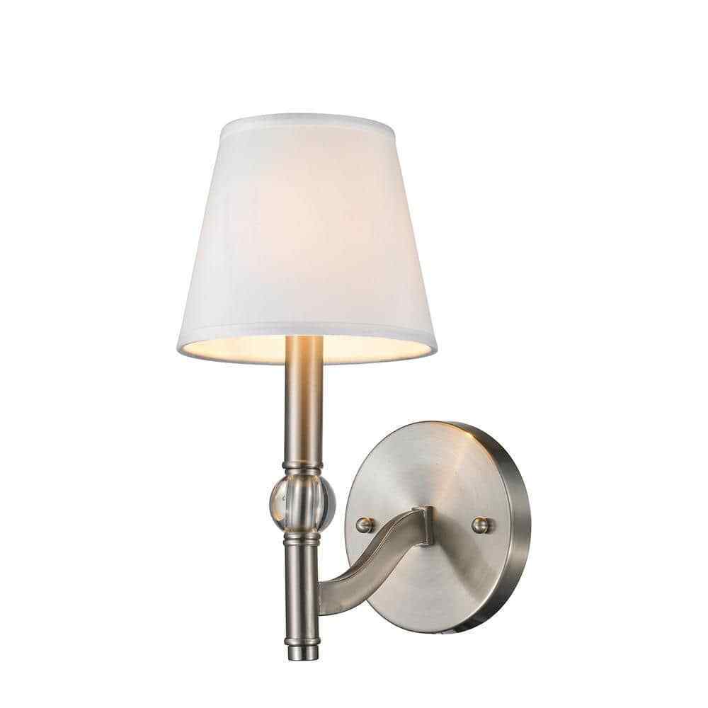 Golden Lighting Waverly Collection 1-Light Pewter Wall Sconce