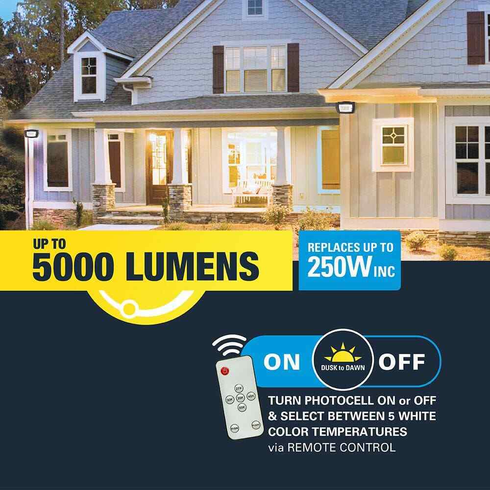 HALO ARFL 45-Watt Bronze Outdoor Integrated LED Residential Floodlight