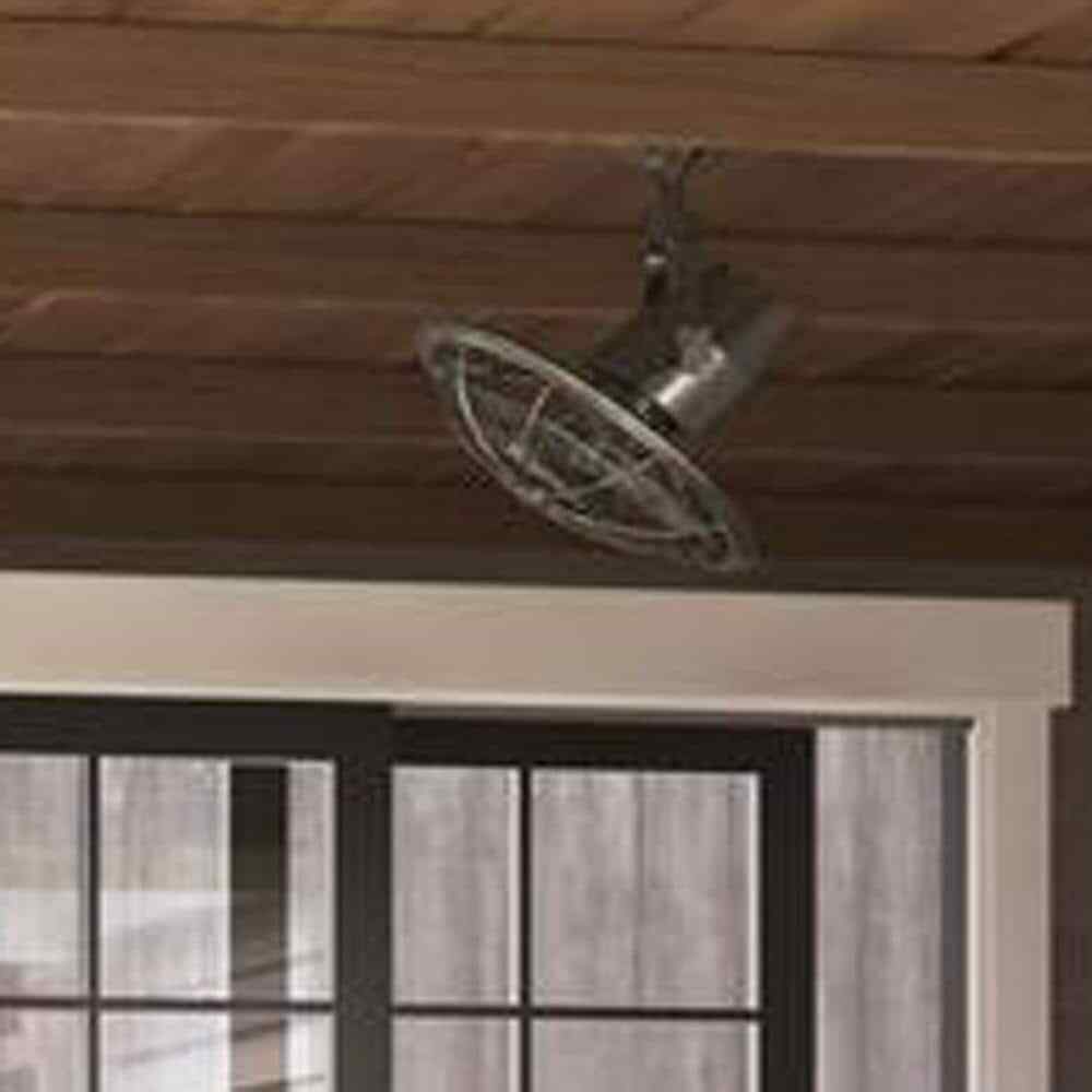 Bentley II 18 in. Indoor/Outdoor Brushed Nickel Oscillating Ceiling Fan