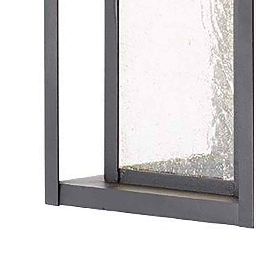 Home Decorators Mauvo Canyon Black Dusk to Dawn LED Outdoor Wall Light