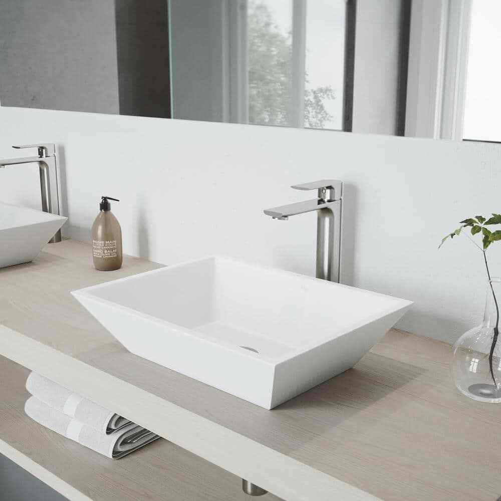 VIGO Norfolk Single Handle Single-Hole Bathroom Vessel Faucet in Brushed Nickel