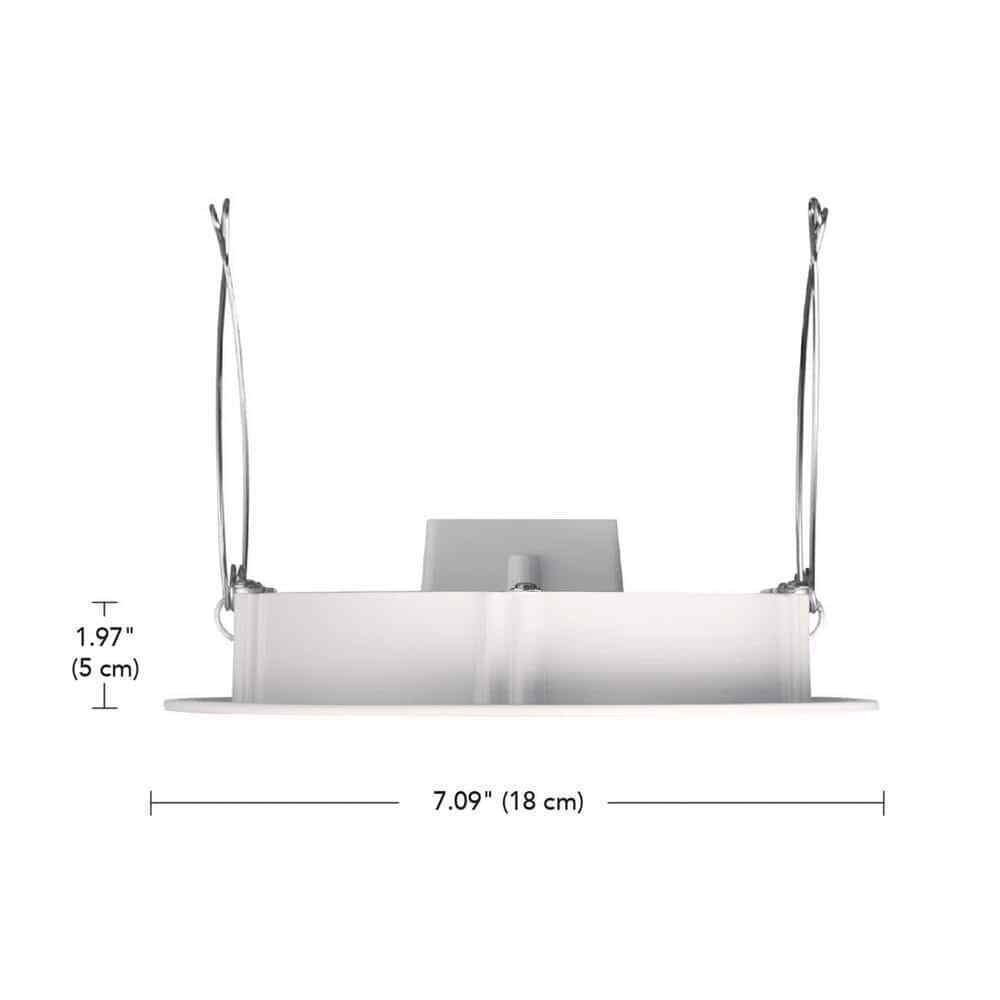 Commercial Electric 6 in. Integrated LED Retrofit White Recessed Light Trim
