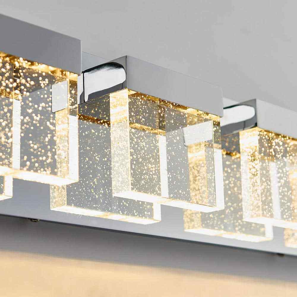 Artika Bubble Cube 24 in. Chrome LED Vanity Light Bar VAN4BC-ON