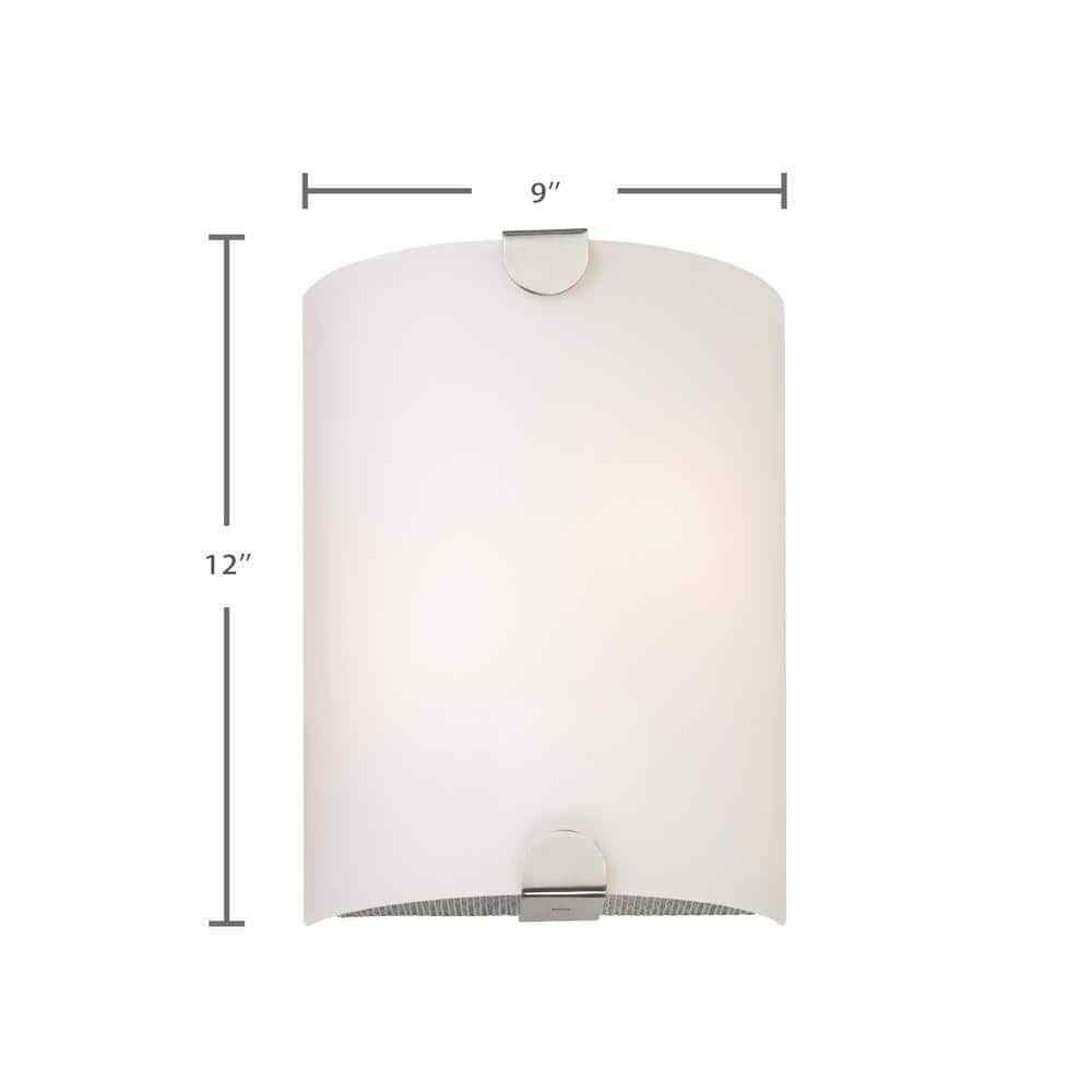 Volume Lighting Esprit Indoor Brushed Nickel Wall Sconce with Cylinder Shade