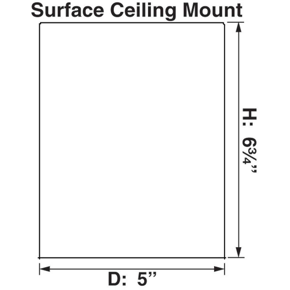 Volume Lighting 6 in. Silver Gray Outdoor Aluminum Flush Mount Light