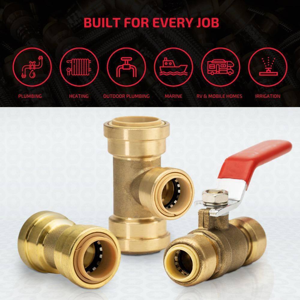 QUICKFITTING 3/4 in. Brass Push-to-Connect x FIP Adapter Fitting (4-Pack)