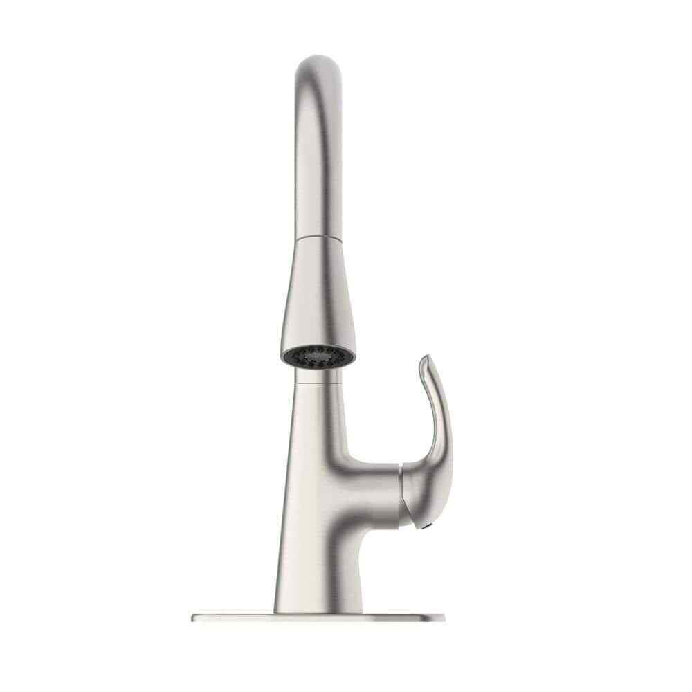 Glacier Bay Clare Single-Handle Pull-Down Laundry Utility Faucet Stainless Steel