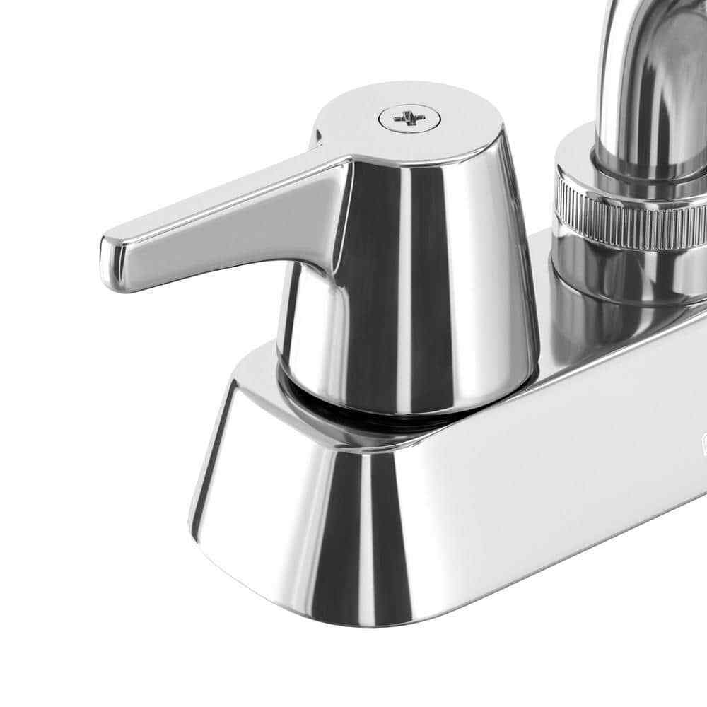 Glacier Bay Aragon 4 in. Centerset 2-Handle Laundry Utility Faucet in Chrome