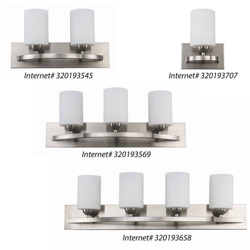 Bel Air Lighting Moonlight 1-Light Brushed Nickel Wall Sconce Light Fixture