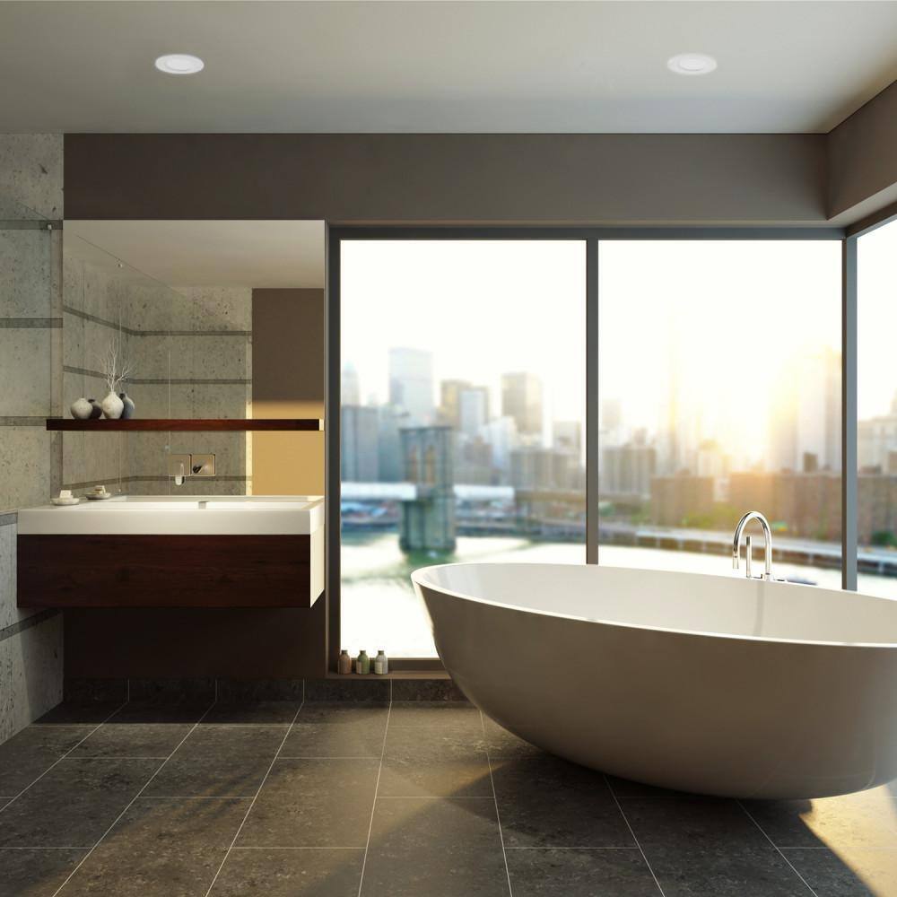Globe Electric Ultra Slim Series 4 in. White Integrated LED Recessed Kit