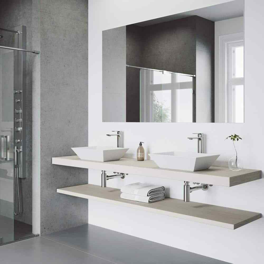 VIGO Norfolk Single Handle Single-Hole Bathroom Vessel Faucet in Brushed Nickel