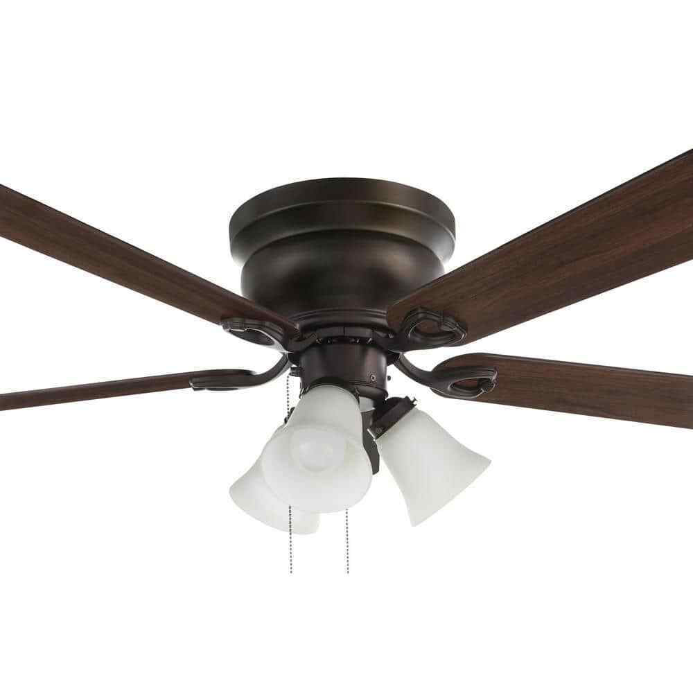 Clarkston II 44 in. LED Indoor Oil Rubbed Bronze Ceiling Fan w/ Light Kit