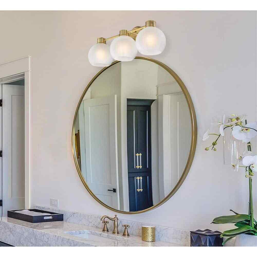 Westinghouse Lighting Dorney 24 in. 3-Light Champagne Brass Vanity Light