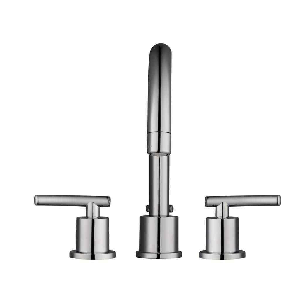 Glacier Bay Dorset 8 in. Widespread 2-Handle High-Arc Bathroom Faucet in Chrome