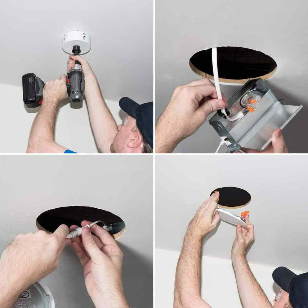 Halo HLB 4 in. Color Selectable Canless Recessed Integrated LED Kit (4-Pack)