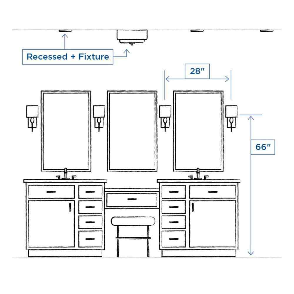 Progress Lighting Adley 4-Light Brushed Nickel Clear Glass Bathroom Vanity Light