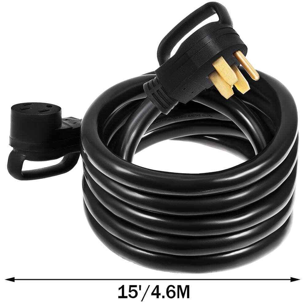 VEVOR 15 ft. 50 Amp Generator Power Cord Copper Durable Premium Extension Cord