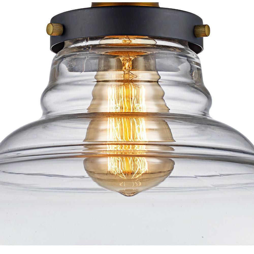 Bel Air Lighting Jackson 13.5" Oil Rubbed Bronze Semi-Flush Mount Ceiling Light