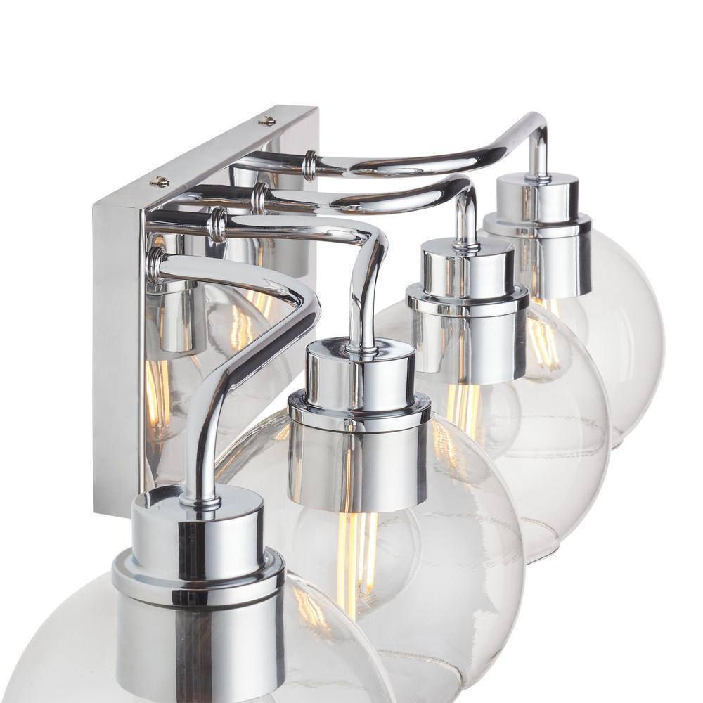 Hampton Bay Vista Heights 4 Light Polished Chrome Vanity Light HD-1862CH