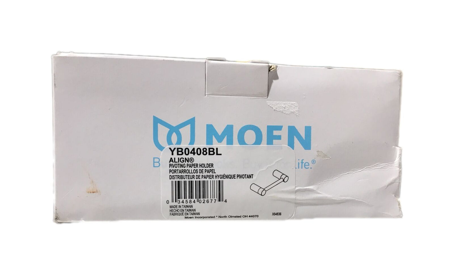 MOEN Align Pivoting Double Post Toilet Paper Holder in Matte Black YB0408BL