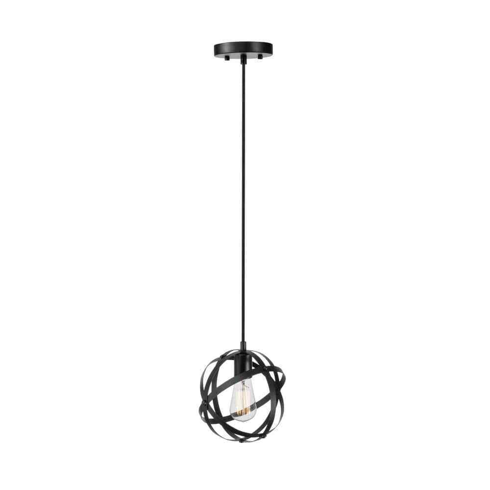 Globe Electric Tatum 1-Light Dark Bronze Pendant Lighting