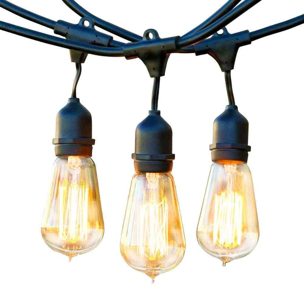 Brightech Ambience Pro 15-Light 48 ft. Outdoor Plug-in Incandescent String-Light