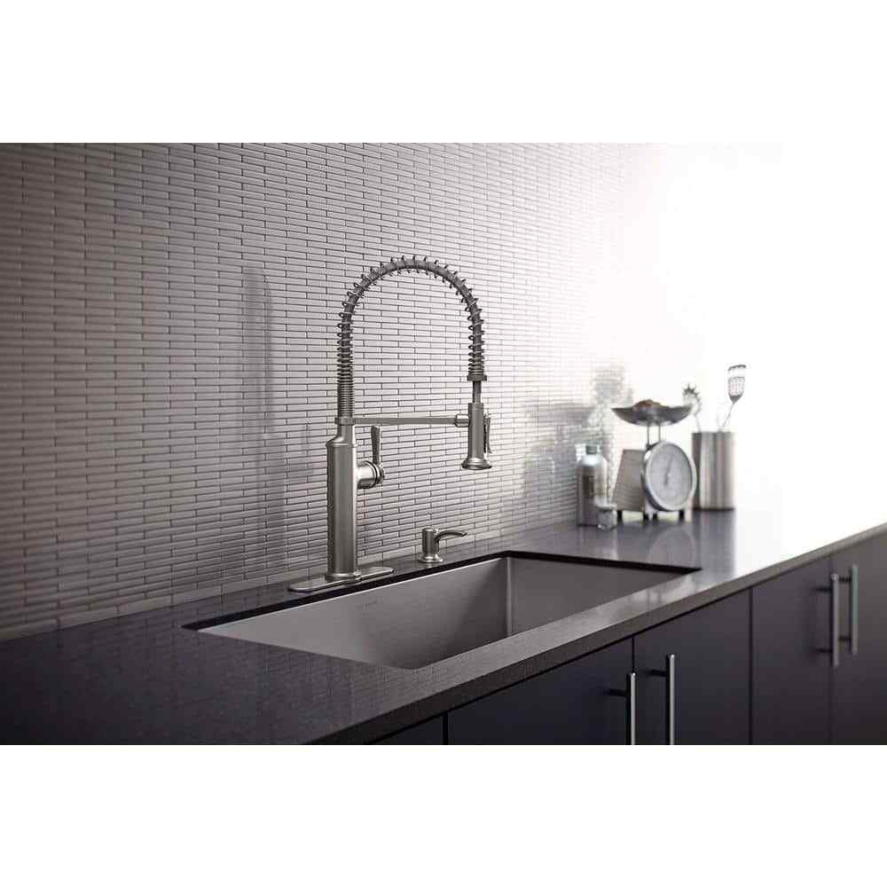 KOHLER Sous Pro-Style Single Handle Pull Down Sprayer Kitchen Faucet