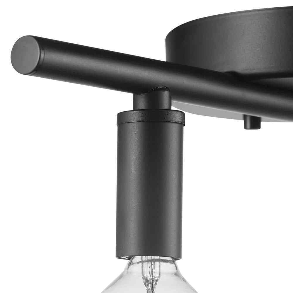 Globe Electric Monroe 4-Light Matte Black Slim Slim Fixed Track Lighting Kit
