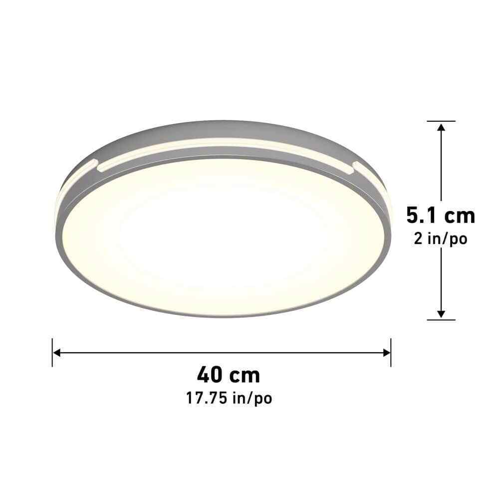 Artika Delray Modern Chrome LED 5 CCT Flush Mount Ceiling Light Fixture