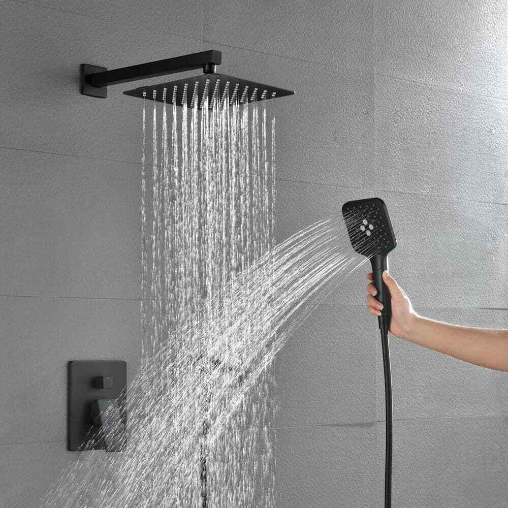 Toject Pardo 3-Spray Patterns with 1.8 GPM 9.8 in. Wall Mount Dual Shower Heads